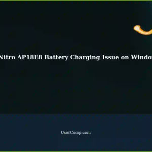 Acer Nitro AP18E8: Windows 11 Causes Battery to Stop Charging at 67%
