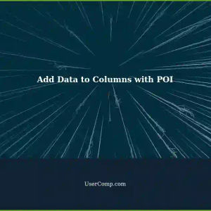 Add Row Data to Columns Using Apache POI: A Comprehensive Guide