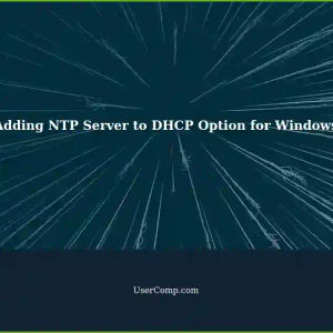Adding NTP Server DHCP Option for Windows Clients: A Registry Edit