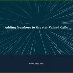Adding Specific Numbers to Multiple Cells with Values Greater Than Zero