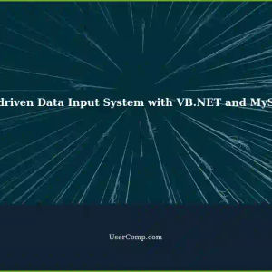 Using AI in VB.NET Dissertation Project: Building a Simple Data Input System with MySQL in Visual Studio