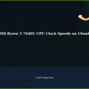 Optimizing AMD Ryzen 5 7640U Performance on Ubuntu: CPU Clock Speeds