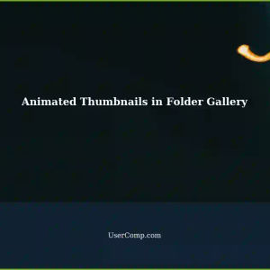 Animated GIF Thumbnails in Folder Gallery: Drag and Save