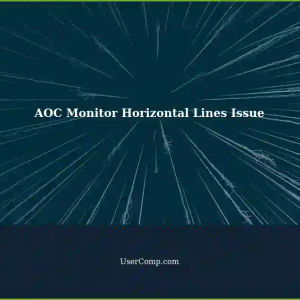 Troubleshooting Repeated Horizontal Lines on AOC Monitor for 2 Days