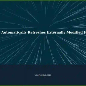 App Automatically Reloads File When Externally Modified: A Tech Support Issue