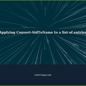 How to apply `Convert-SidToName` to list of entries?