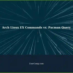 Running EX Commands on Arch Linux: $ex-s-c vs. $pacman-Ql
