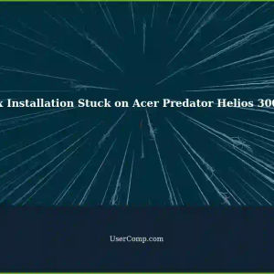 Installing Arch Linux on Acer Predator Helios 300 (Neo 16) - Boot Arch Live Environment Stuck During Mounting Process