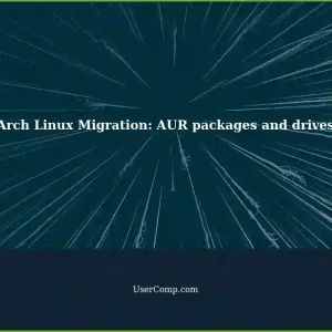 Migrating Arch Linux to a New Machine: Installing listpacman AUR packages and mounted drives
