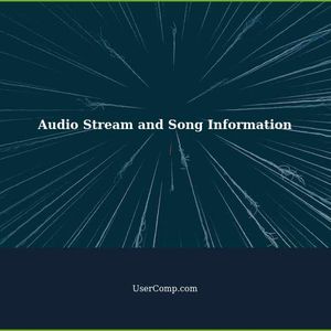 Does an audio stream from a radio station contain song information?