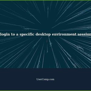 Can a Linux command auto-login to a specific desktop environment session type?