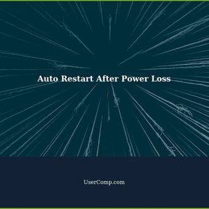 Remotely Configure a Computer to Auto Restart After Power Loss