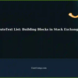 AutoText List: Building Blocks Gallery Content Control in Stack Exchange Network