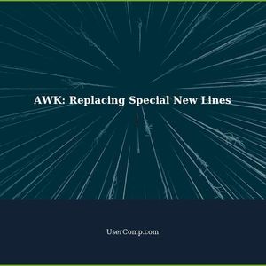 AWK: Replacing Special New Lines with One Line