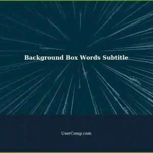 Adding Background Box Words as Subtitle Format in techsupport site