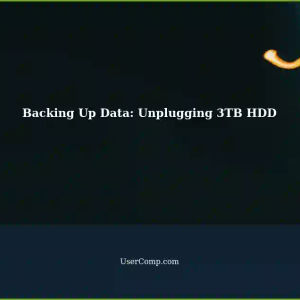 Backing Up Data: Questions Regarding Unplugging a 3TB Internal HDD for Music Production and Photography