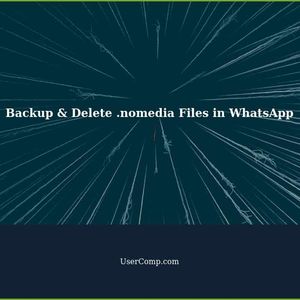 How to Create Complete Backup of WhatsApp 'Media' Folder and Delete .nomedia Files in Subfolders