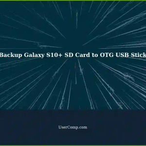 How to Backup SD Card on Galaxy S10+ to OTG USB Stick without PC Help (Android 12)