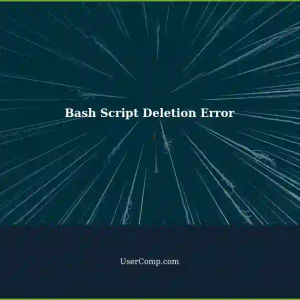 Simple Bash Script to Delete Files Fails on Ubuntu
