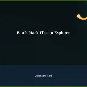 Batch Script: Marking Desired Files in Windows Explorer Checkboxes