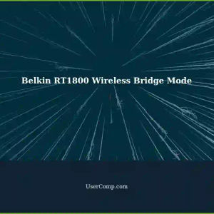 Belkin RT1800: Allow Wireless Connections in Wireless Bridge Mode