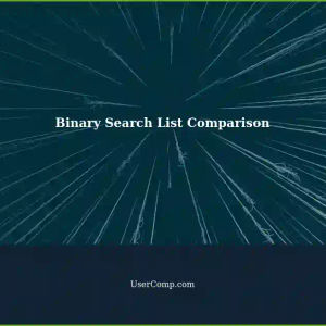 Need Help Implementing Binary Search Type Algorithm for List Comparison