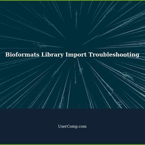 Resolving Issues in Importing Bioformats Library