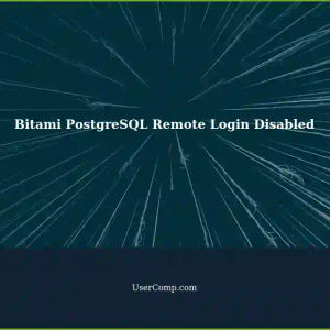 Bitami PostgreSQL 15 on Debian 11 (VirtualBox) Host: Disabled Remote Login
