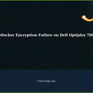 Bitlocker Encryption Failed Midway on Dell Optiplex 7000: Drive Unaccessible