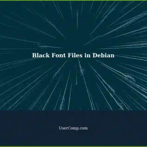 Understanding Black (Dark Grey) Font Files in Debian Linux