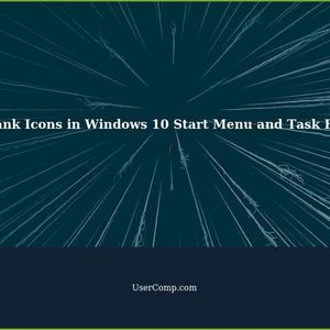 Windows 10 Icons Are Blank in Start Menu and Task Bar