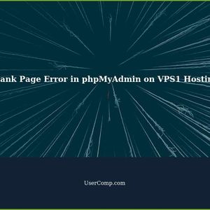 Troubleshooting: Blank Page Error in phpMyAdmin on VPS1 Hosting