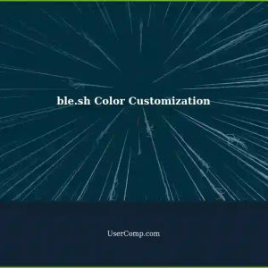 Customizing Color Settings in ble.sh Bash Terminal