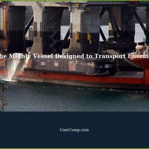 Blue Marlin: The Mighty Vessel Designed to Transport Enormous Structures