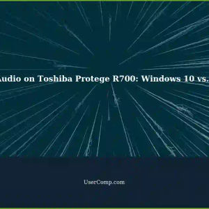 Toshiba Protege R700: Bluetooth Audio Issue Resolved in Windows 10 but Not in Windows 7