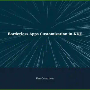 Adding Borders and Shadows to Borderless Applications in KDE (Kubuntu 23.10)