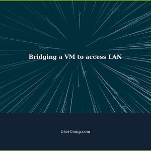 Bridging a VM to access LAN