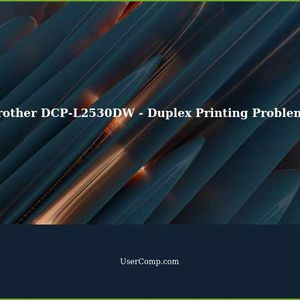 Brother DCP-L2530DW - Troubleshooting Duplex Printing Issues