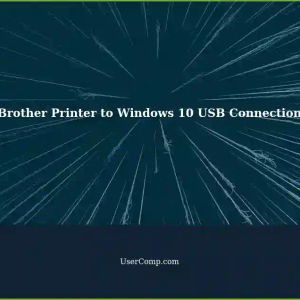 Connecting a Brother Printer to a Windows 10 Laptop via USB