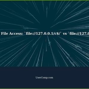Why Can My Browser Access Files via `file://127.0.0.1/c$/` but not `file://127.0.0.1/c:/`?
