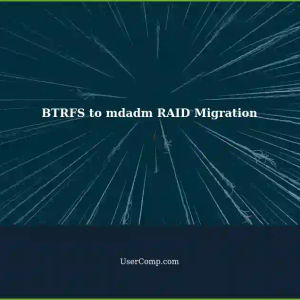Migrating BTRFS Profiles to mdadm RAID: A Home NAS Setup Guide