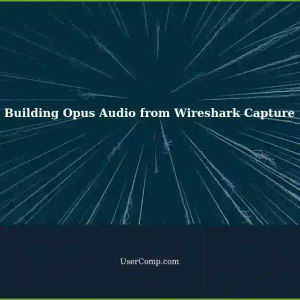 Building Opus Playable Audio from Wireshark Capture: A Step-by-Step Guide