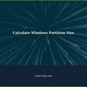 Calculating Precise Partition Size for Desired Displayed Size in Windows