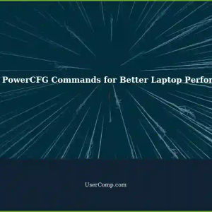 Canceling Unnecessary Power Configuration Commands: Improve Laptop Performance