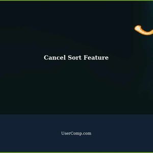 Understanding the 'Cancel Sort' Feature on Tech Support Sites