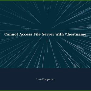 Cannot Access the File Server with just \\hostname in File Explorer