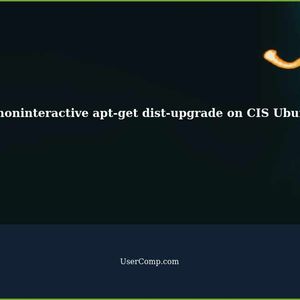 Cannot force noninteractive apt-get dist-upgrade on CIS Ubuntu 22.04 LTS instance