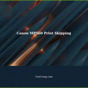 Canon MP560: Seemingly Skipping Print Lines - Tech Support