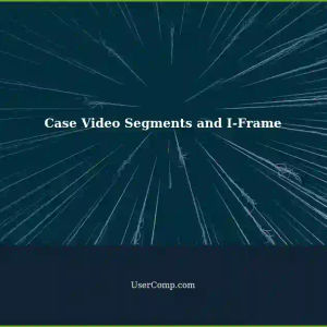 Understanding Case Video Segments idxbox included I-Frame?