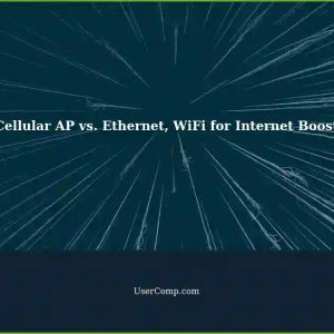 Boosting Internet with Cellular AP: A Comparison of Ethernet, WiFi, and First Home Use